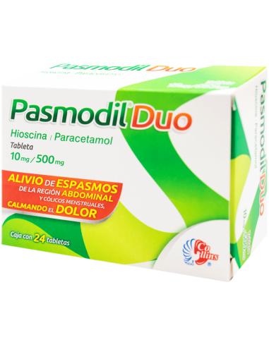 Pasmodil Duo Tabs 10mg / 500mg C/24