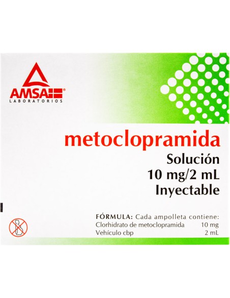 Metoclopramida Sol.Iny. 10 mg/ 2 mL Amp. C/6 (Amsa)