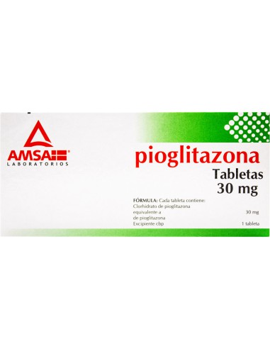 Pioglitazona Tabs. 30mg C/7 (Amsa)