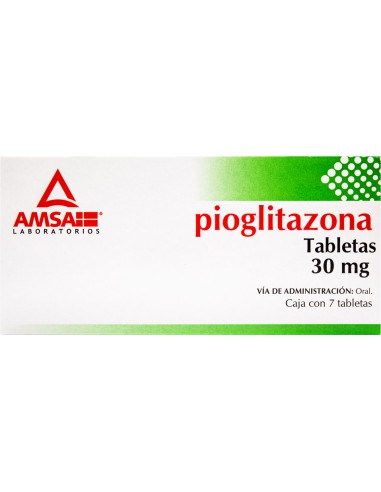 Pioglitazona Tabs. 30mg C/7 (Amsa)