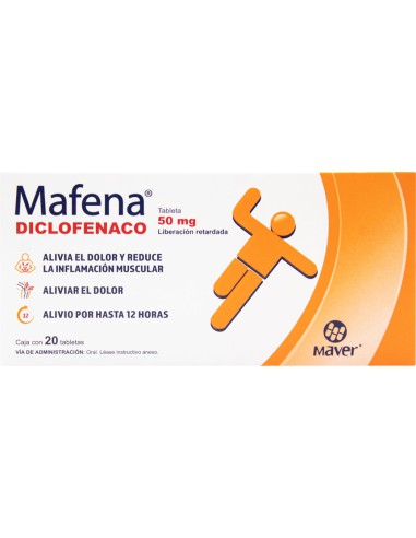 Mafena Tabs. L.R 50mg C/20