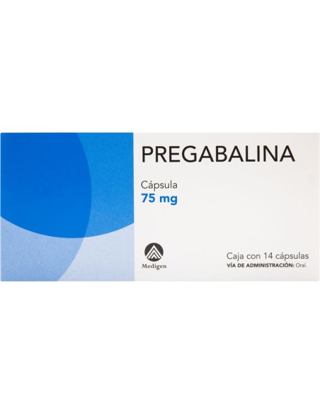 Pregabalina Caps. 75mg C/14 (Medigen)