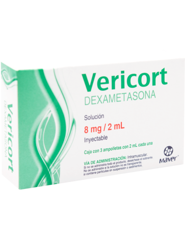 Vericort Sol. Iny. 8mg / 2mL C/3