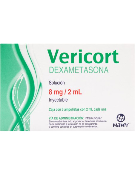 Vericort Sol. Iny. 8mg / 2mL C/3