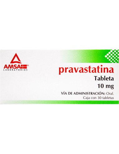 Pravastatina Tabs. 10mg C/30 (Amsa)