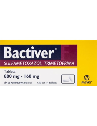 Bactiver F Tabs 800mg / 160mg C/14