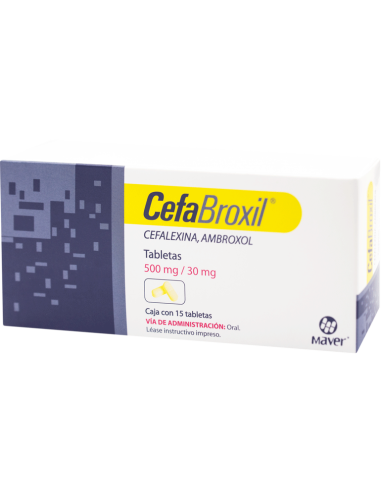 Cefabroxil Tabs. 500mg / 30mg C/15