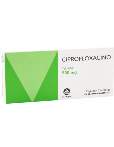 Ciprofloxacino Tabs 500mg C/8 (Medigen)