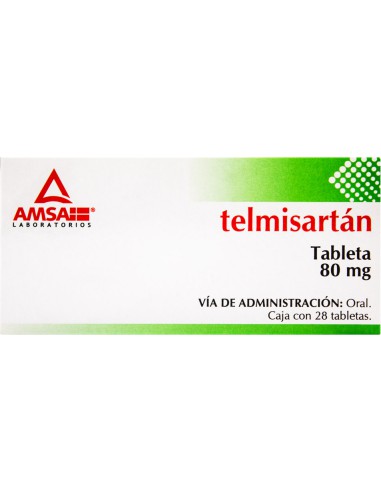 Telmisartán Tabs 80mg C/28 (Amsa)