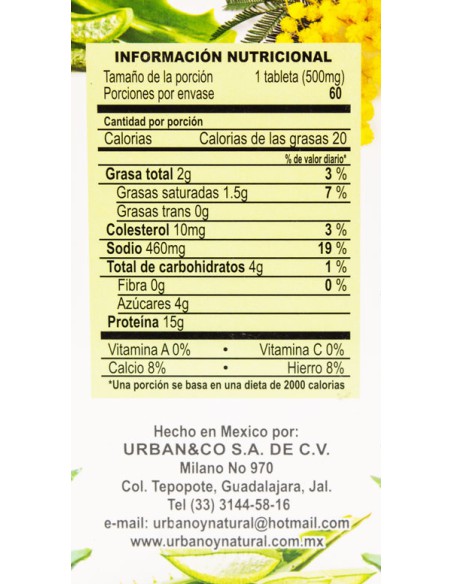 UrbaAloe Tabs 500mg C/60