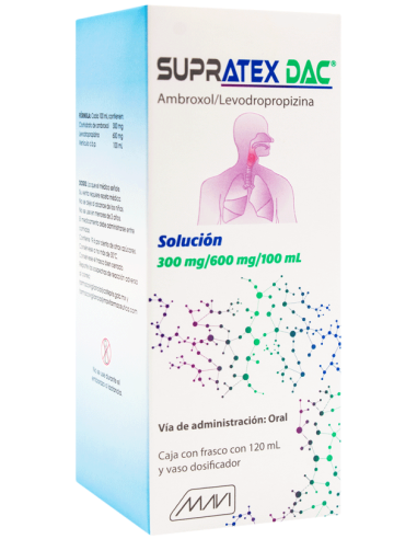 Supratex DAC Sol. 300mg/ 600mg/ 100mL Fco 120mL