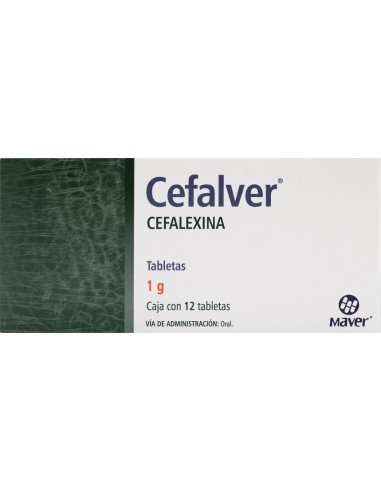 Cefalver Tabs 1g C/12