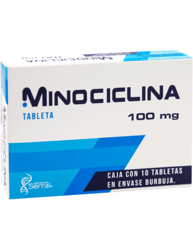 Minociclina Tabs 100mg C/10 (Serral)