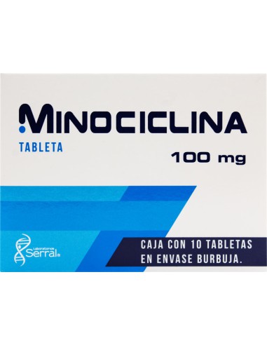 Minociclina Tabs 100mg C/10 (Serral)