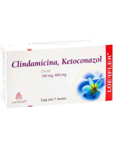 Clindamicina, Ketoconazol óvulos 100mg / 400mg C/7 (Loeffler)