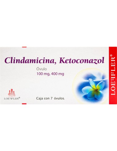 Clindamicina, Ketoconazol óvulos 100mg / 400mg...