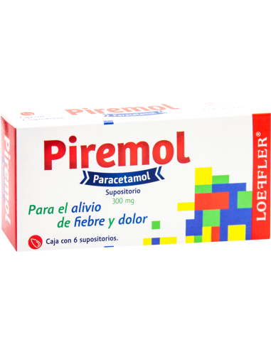 Piremol Supositorios 300mg C/6