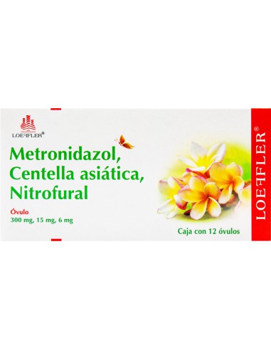 Metronidazol, Centella asiática, Nitrofural Óvulos C/12 (Loeffler)