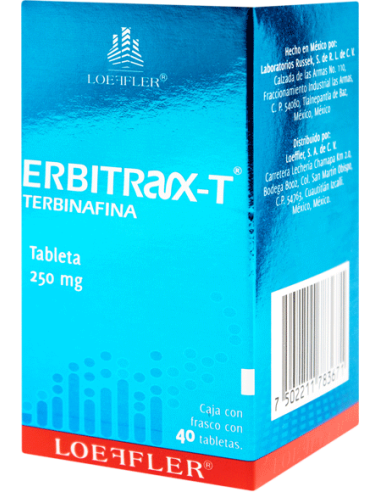 Erbitrax-T Tabs 250mg C/40