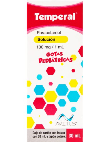 Temperal Solución Gts. Pediátricas 100 mL Fco....