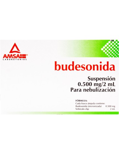 Budesonida Sol. Nebulización 0.500 mg / 2 mL Amp. C/5 (Amsa)
