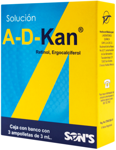 A-D-Kan Sol. Ingerible Amp. C/3