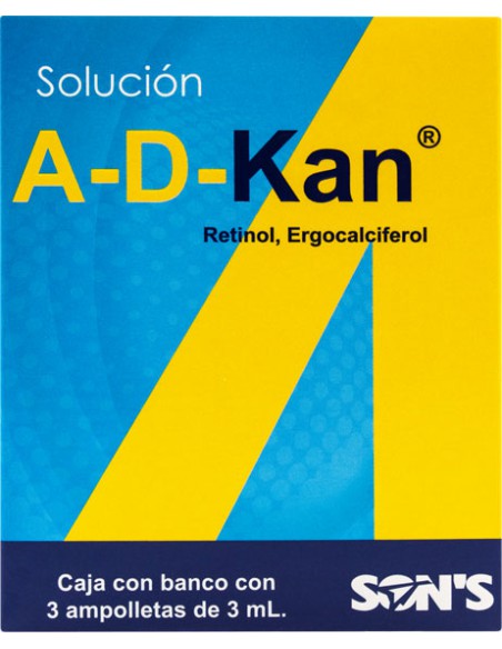 A-D-Kan Sol. Ingerible Amp. C/3