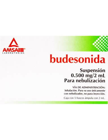 Budesonida Sol. Nebulización 0.500 mg / 2 mL...