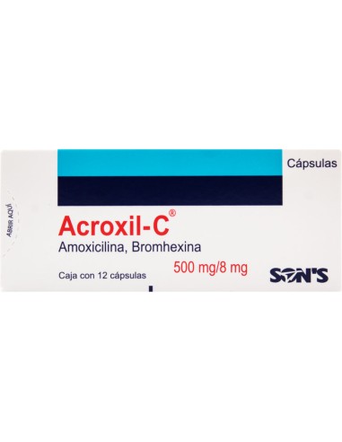 Acroxil-C Caps 500mg/ 8mg C/12
