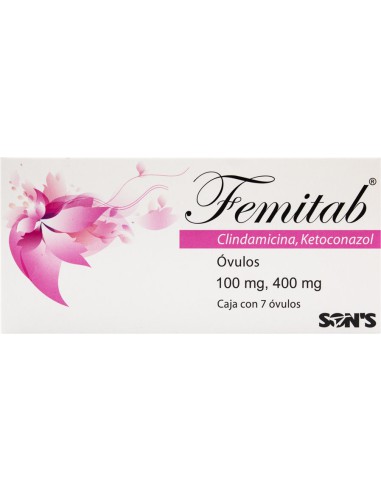 Femitab Óvulos 100mg/ 400mg C/7