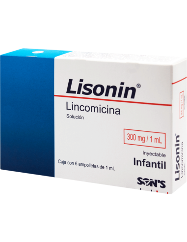 Lisonin Sol. Iny. Infantil 300mg Amp C/6