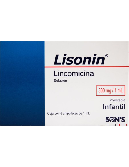 Lisonin Sol. Iny. Infantil 300mg Amp C/6