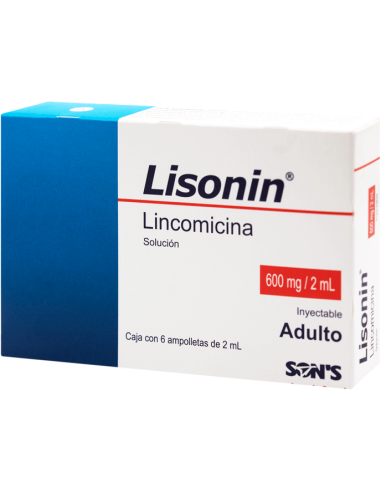 Lisonin Sol. Iny. Adulto 600mg Amp C/6