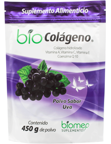 Bio-Colageno Bolsa Sabor Uva Polvo 450g