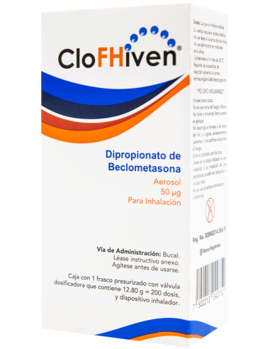 CloFHiven Aerosol 50mcg C/200 Dosis P/Inhalación