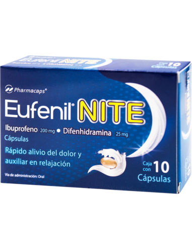 Eufenil NITE Caps 200mg/ 25mg C/10