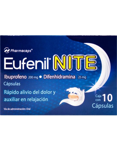 Eufenil NITE Caps 200mg/ 25mg C/10