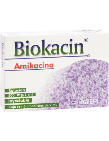 Biokacin Sol. Iny 500mg Amp C/5