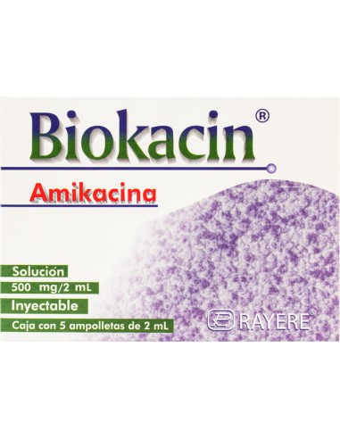Biokacin Sol. Iny 500mg Amp C/5