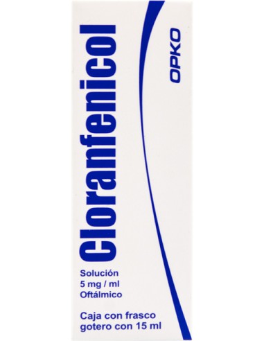 Cloranfenicol Sol. Oftálmica 5mg. Fco 15mL (Opko)