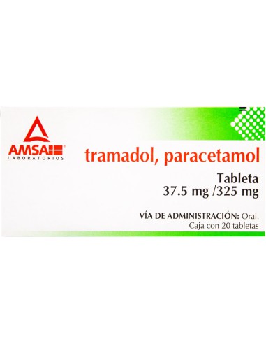 Tramadol, Paracetamol Tabs 37.5 mg / 325 mg C/ 20 (Amsa)