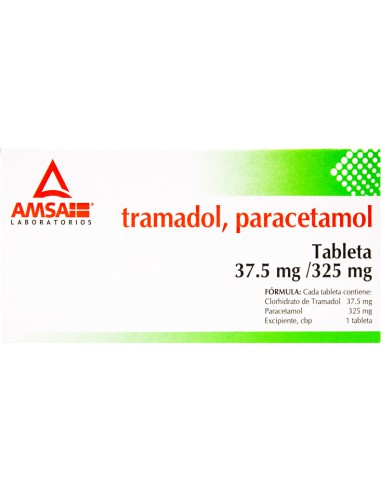 Tramadol, Paracetamol Tabs 37.5 mg / 325 mg C/...