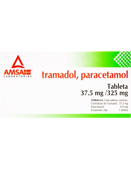 Tramadol, Paracetamol Tabs 37.5 mg / 325 mg C/ 20 (Amsa)