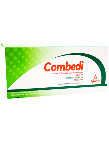 Combedi Sol. Iny 100 mg / 50 mg / 10 mg Amp. C/5