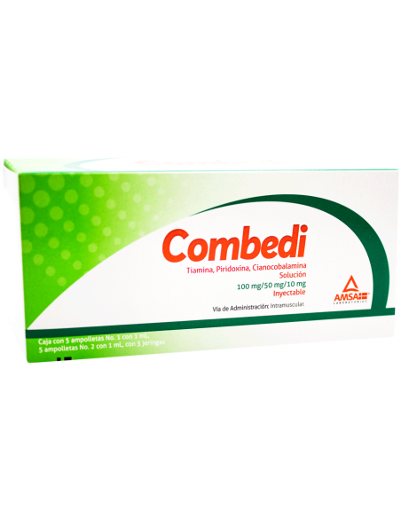 Combedi Sol. Iny 100 mg / 50 mg / 10 mg Amp. C/5