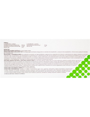 Combedi Sol. Iny 100 mg / 50 mg / 10 mg Amp. C/5