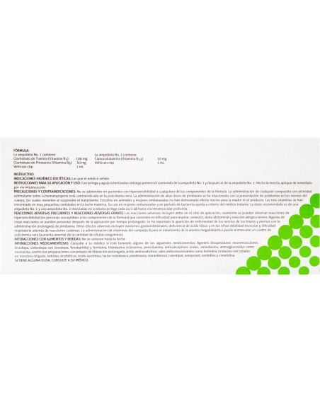 Combedi Sol. Iny 100 mg / 50 mg / 10 mg Amp. C/5