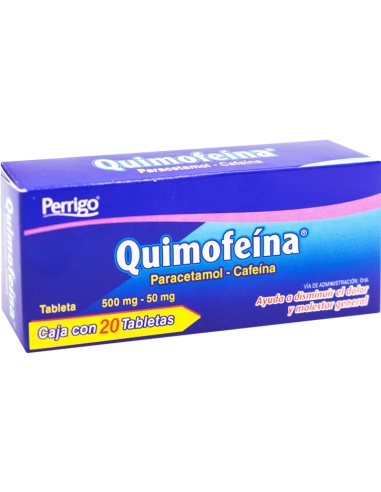 Quimofeína Tabs 500mg/ 50mg C/20