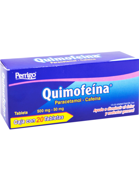 Quimofeína Tabs 500mg/ 50mg C/20