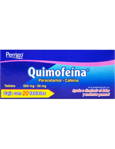 Quimofeína Tabs 500mg/ 50mg C/20